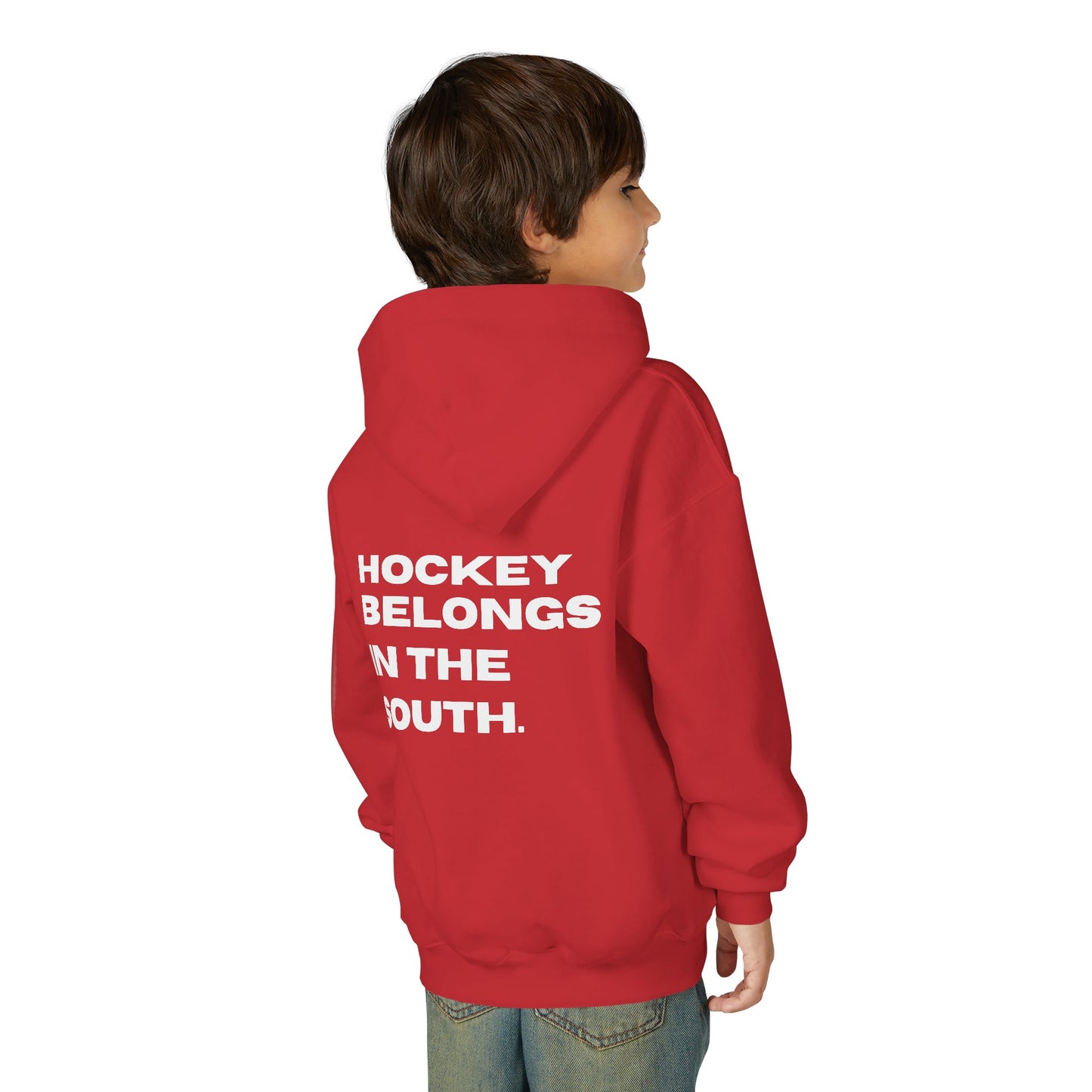 Youth Hockey Belongs In The South Hoodie — Southern Puck Hockey Sweatshirt