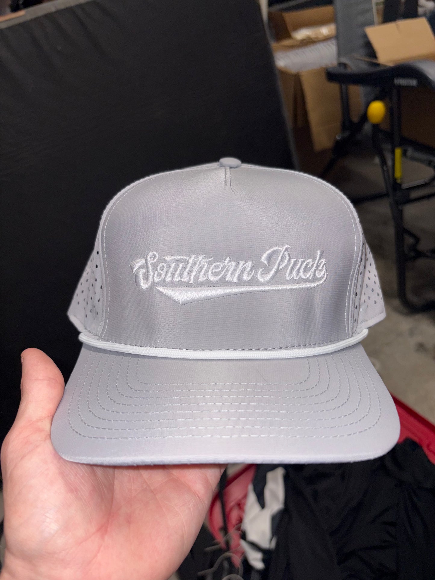 Gray Mesh Logo Hat