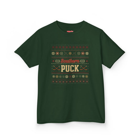 Kids Southern Puck Christmas Hockey Tee