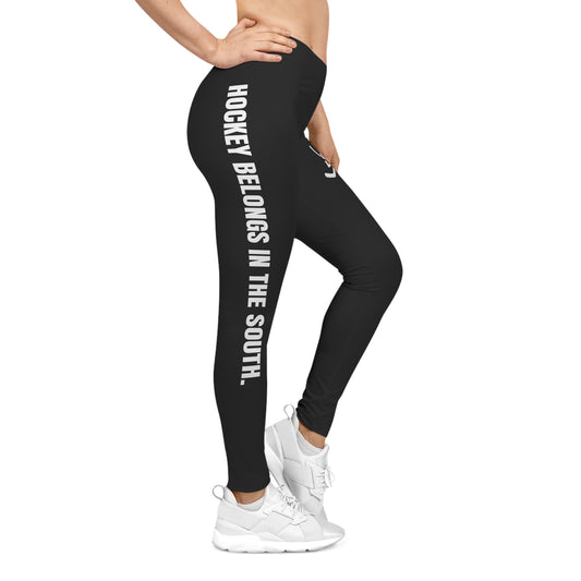 Women's Leggings: Hockey Belongs In The South | Southern Puck