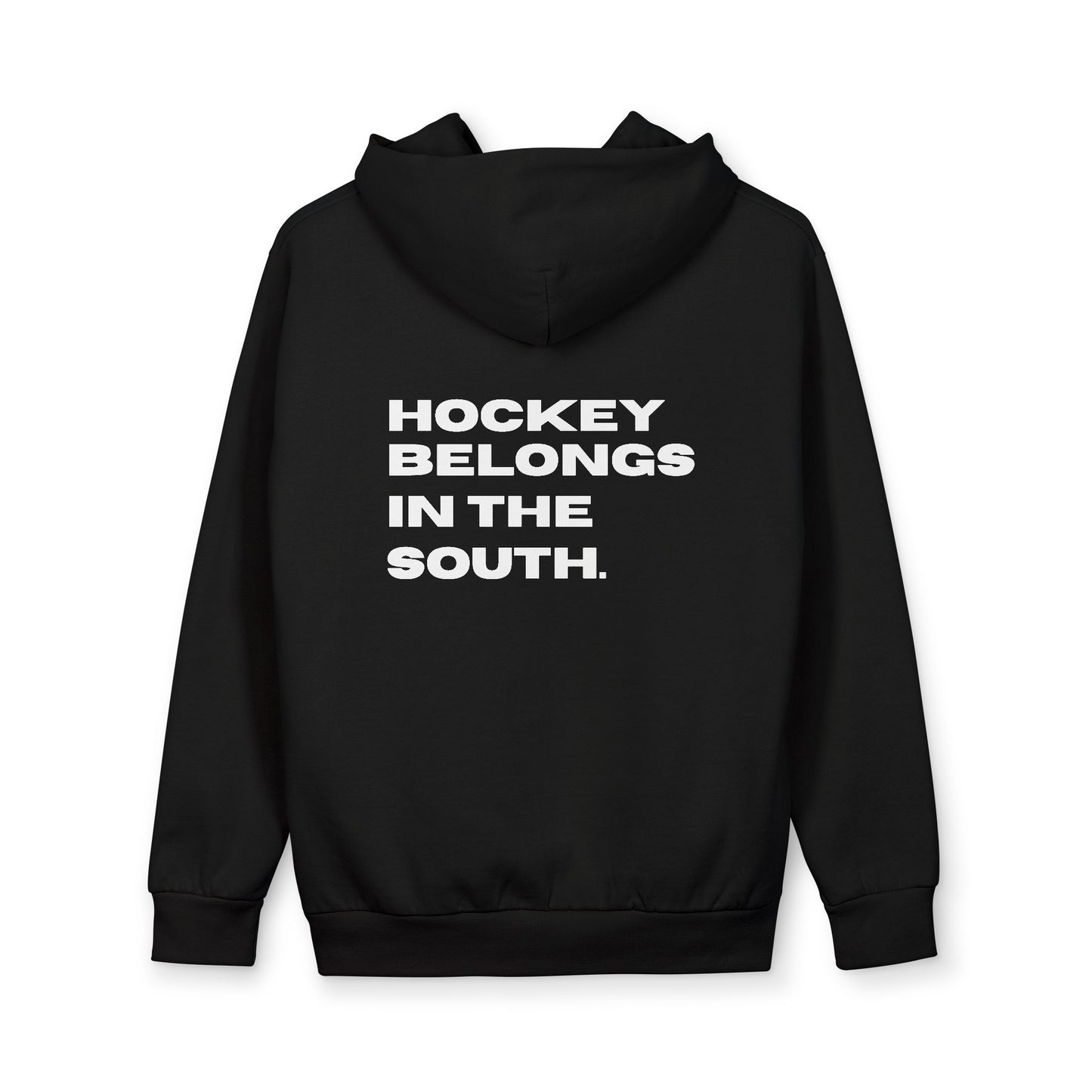 Hockey Belongs In The South - Southern Puck Cotton Hoodie