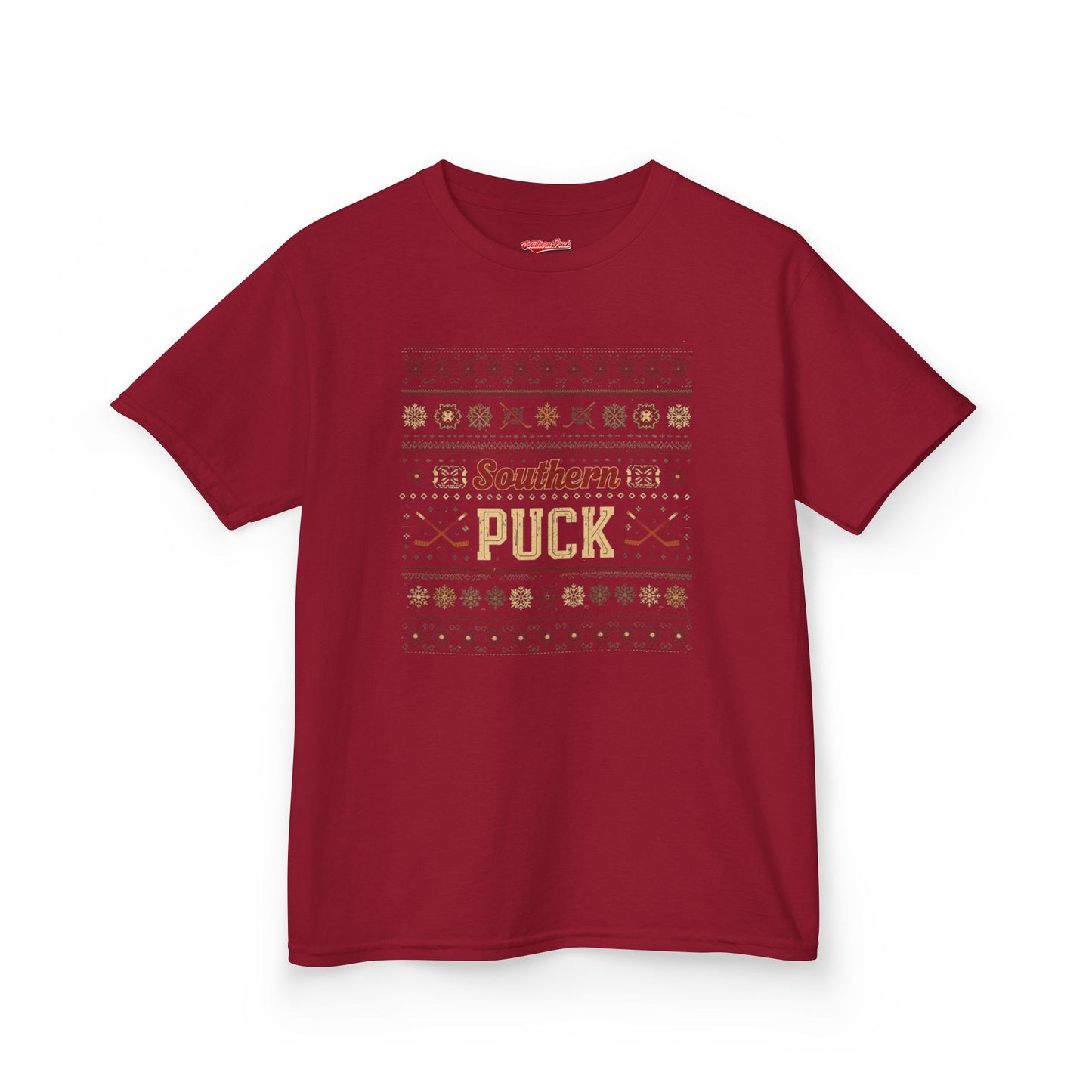 Kids Southern Puck Christmas Hockey Tee