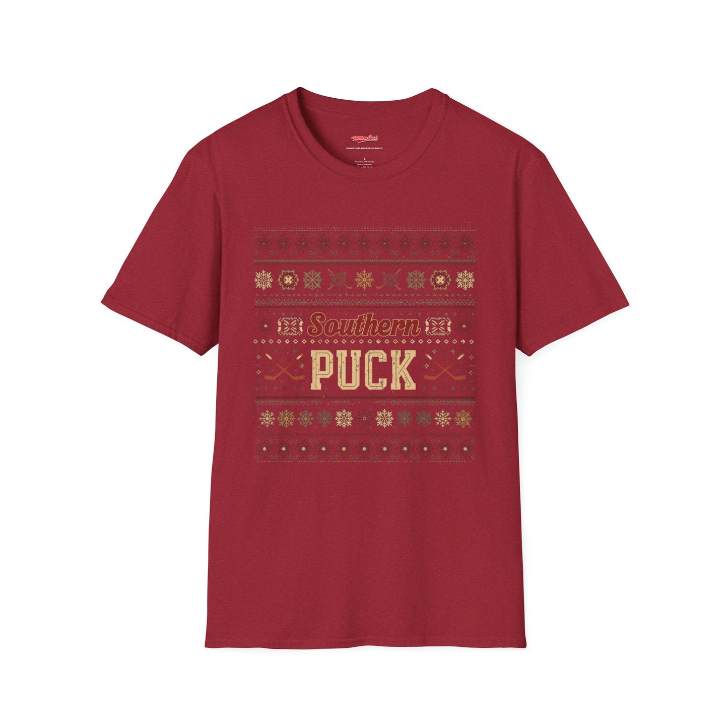 Christmas Hockey T-Shirt — Southern Puck Cotton Shirt
