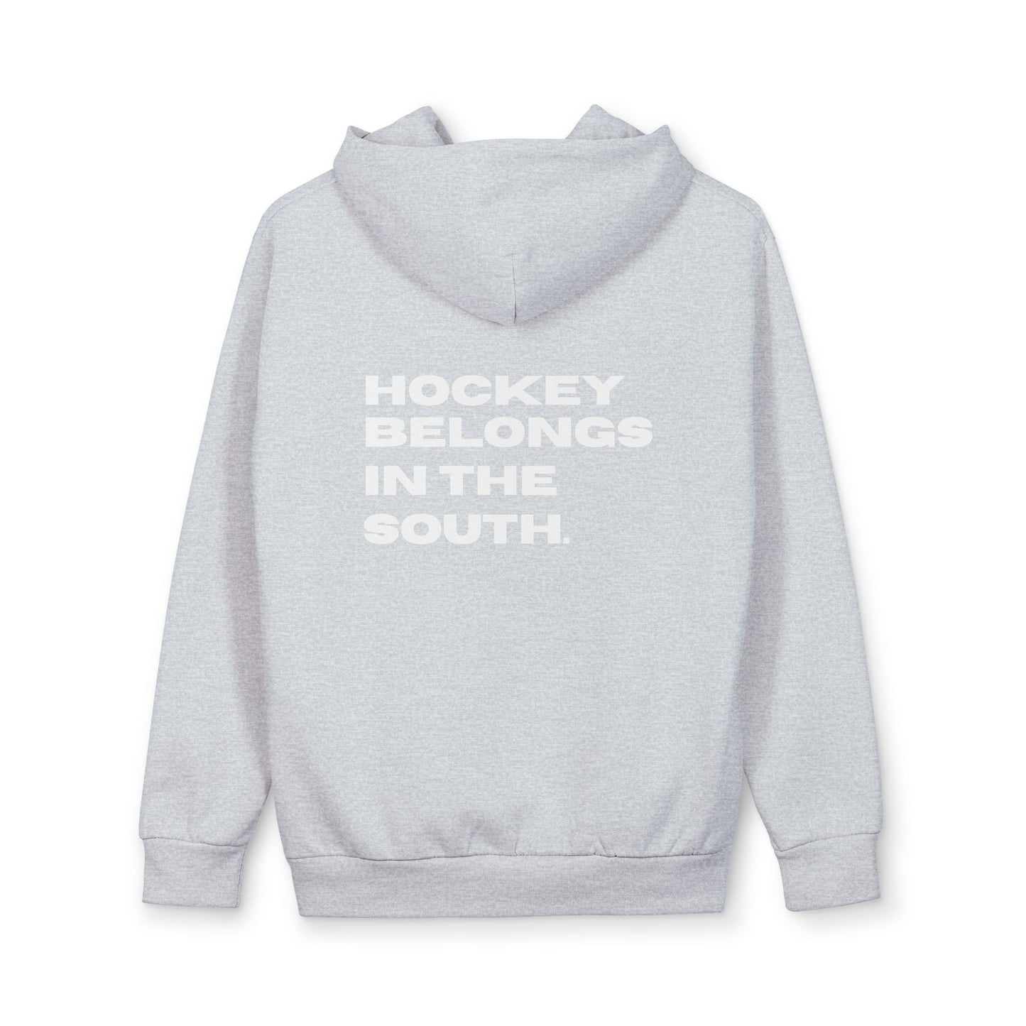 Hockey Belongs In The South - Southern Puck Cotton Hoodie