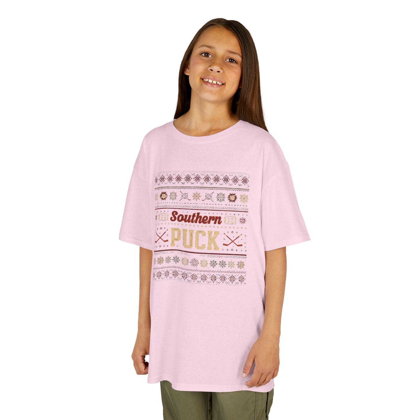 Kids Southern Puck Christmas Hockey Tee