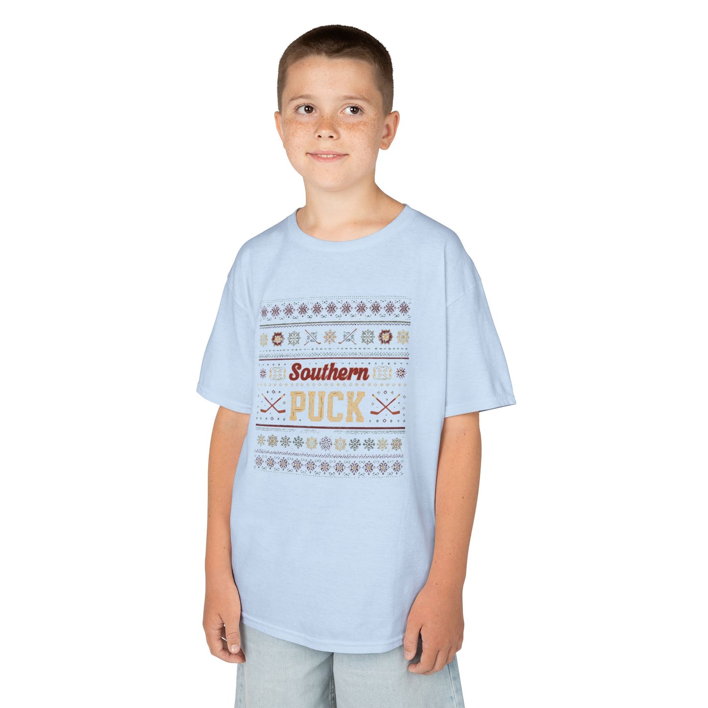Kids Southern Puck Christmas Hockey Tee