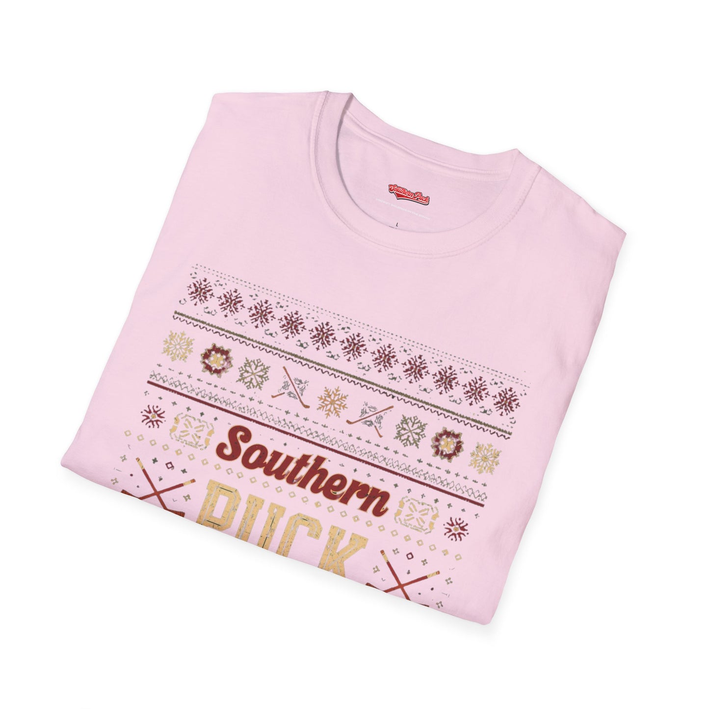 Christmas Hockey T-Shirt — Southern Puck Cotton Shirt