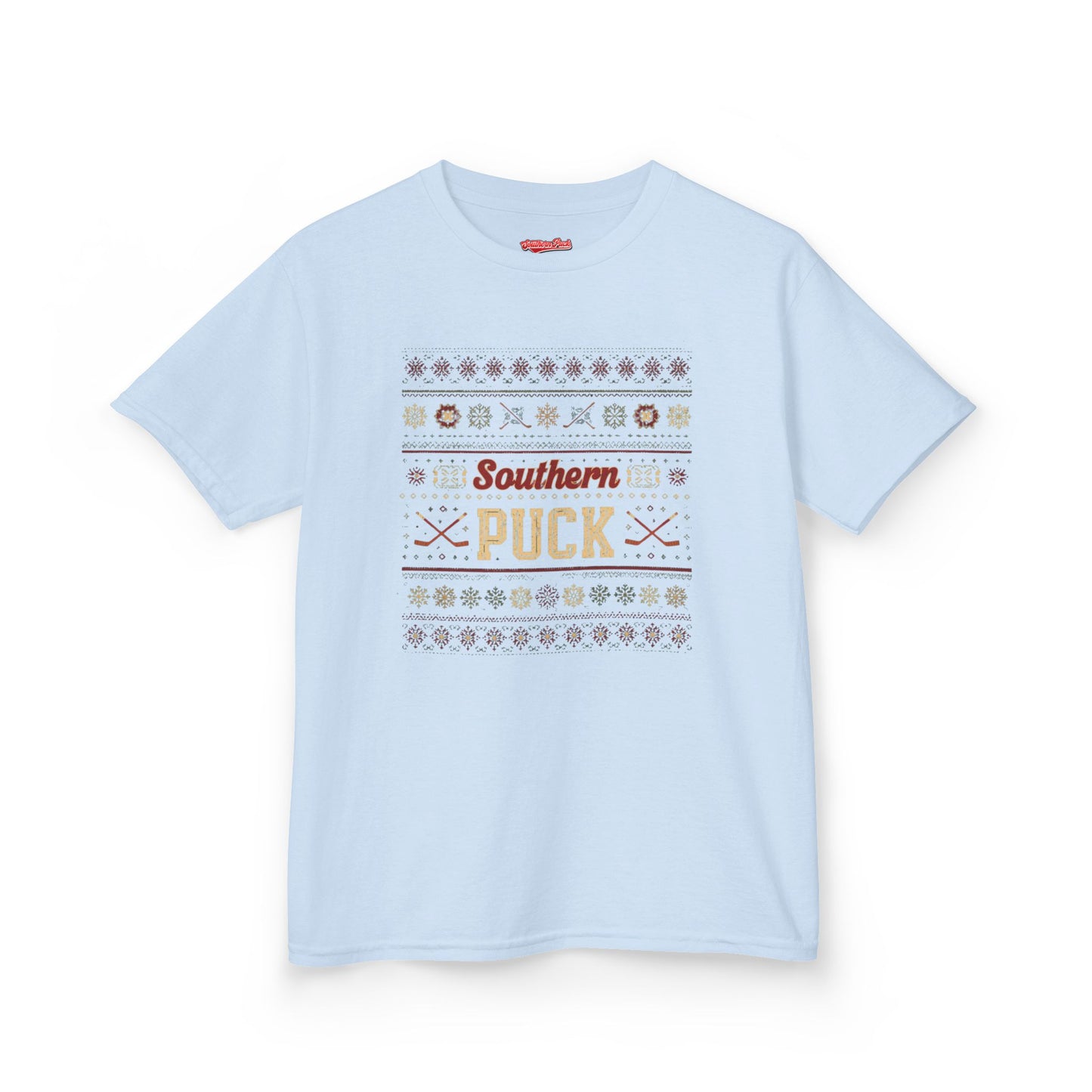 Kids Southern Puck Christmas Hockey Tee