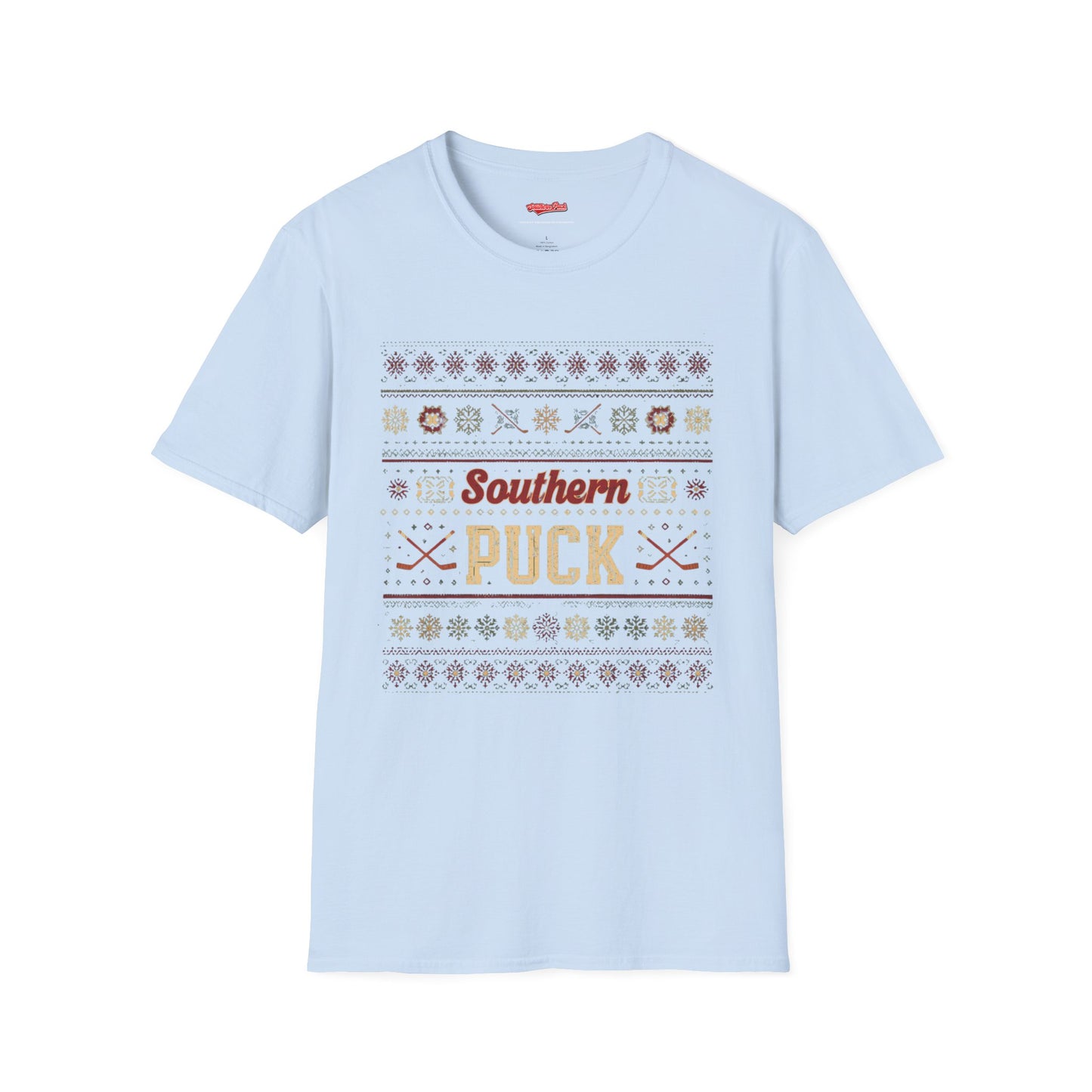 Christmas Hockey T-Shirt — Southern Puck Cotton Shirt