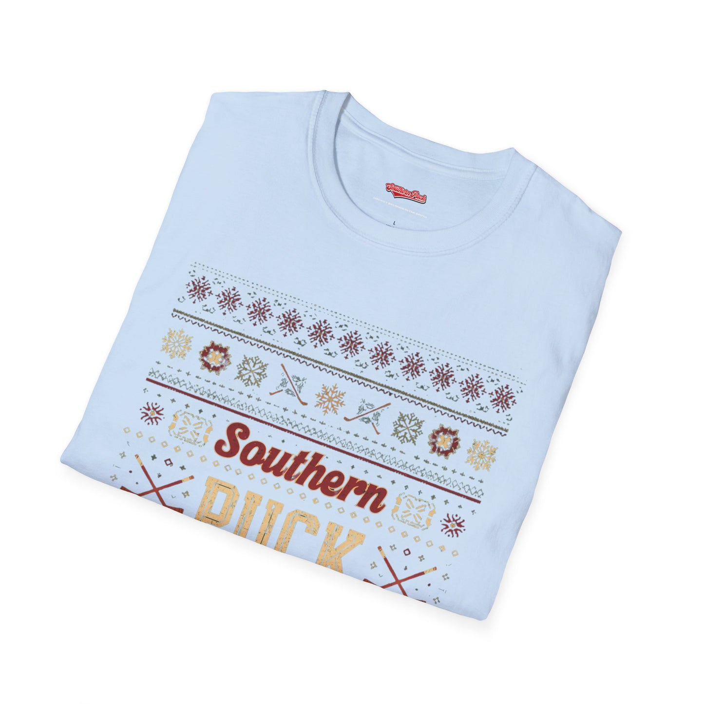Christmas Hockey T-Shirt — Southern Puck Cotton Shirt