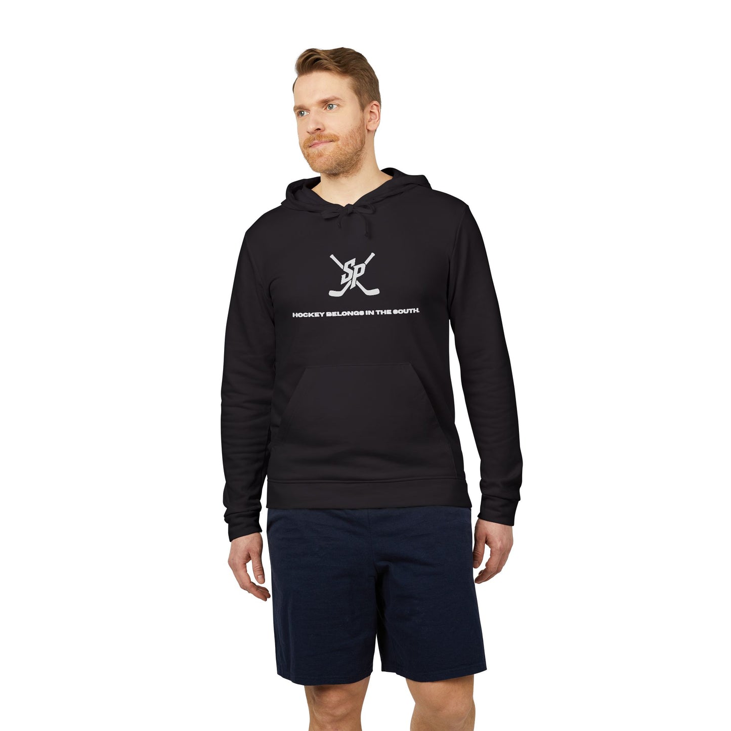 Hockey Belongs in the South Hoodie — Southern Puck adidas Hockey Hoodie