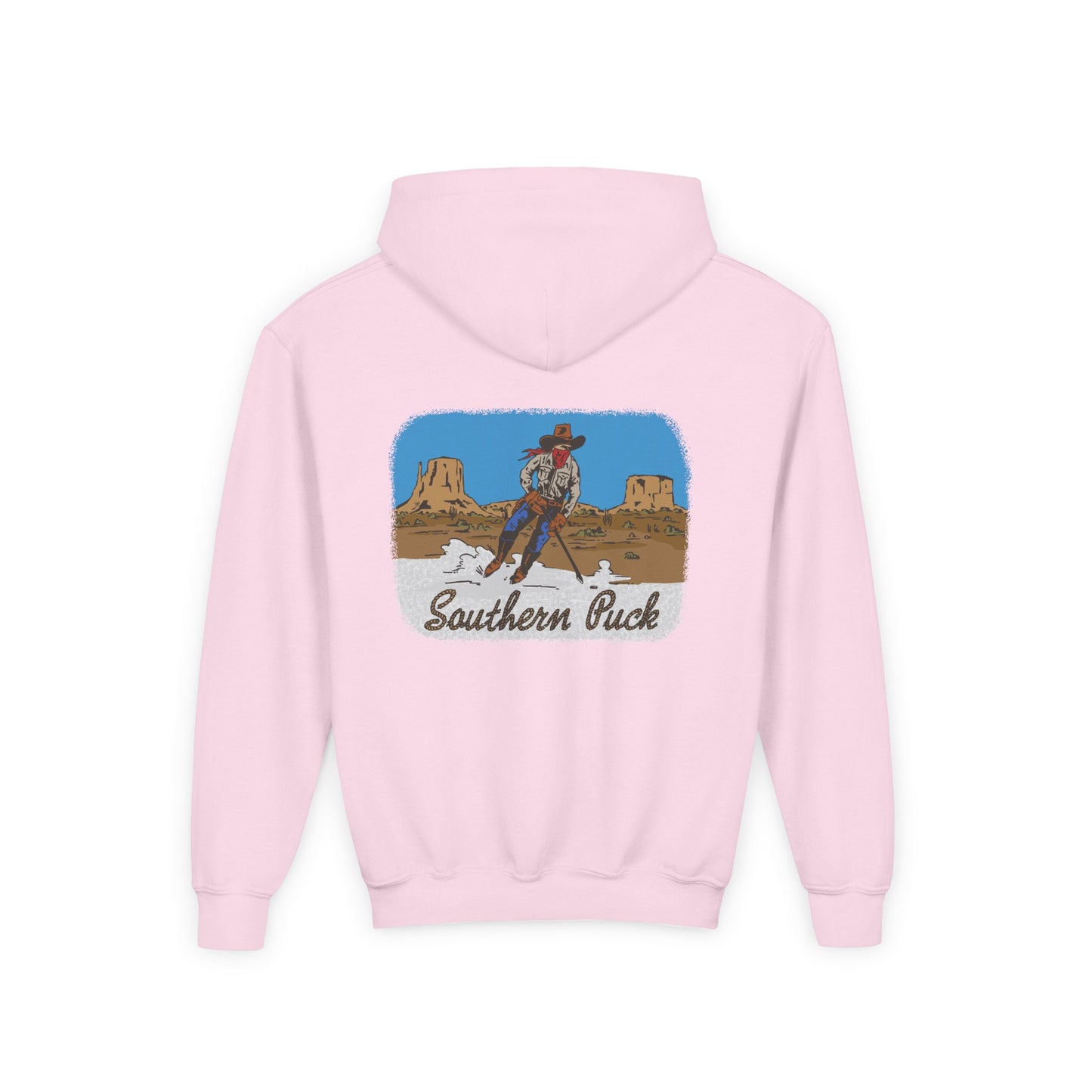 Hockey Cowboy Youth Southern Puck Hoodie