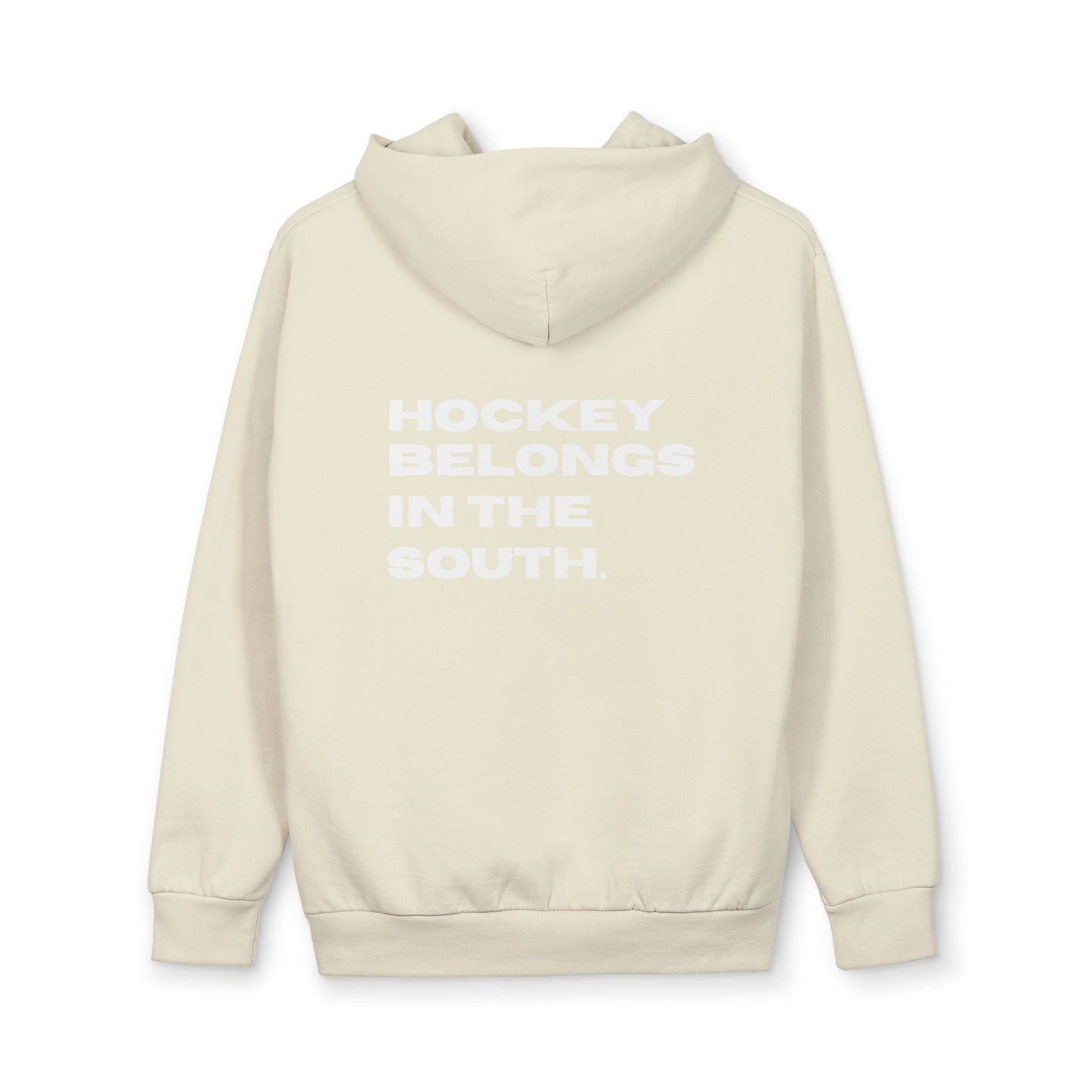 Hockey Belongs In The South - Southern Puck Cotton Hoodie